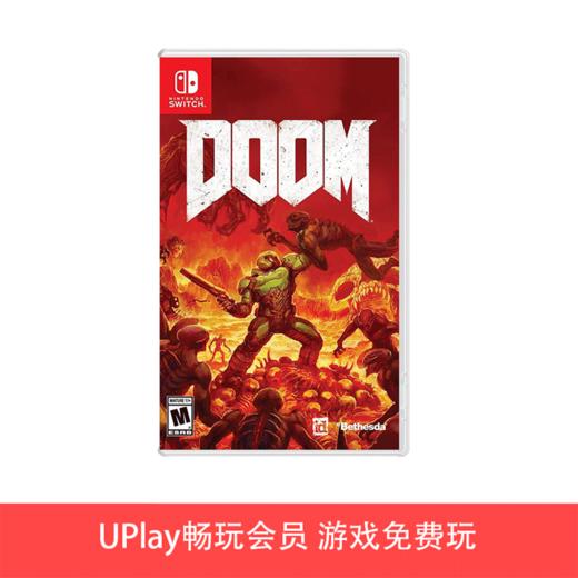 【畅玩卡可租】二手Switch游戏 毁灭战士 DOOM 中文版 商品图0