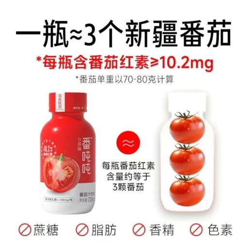 番念番吨吨新疆番茄汁220ml/瓶 商品图1