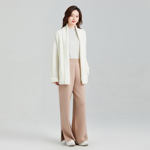 东黎 • 小山羊绒女士秋冬宽松落肩中长款开衫 2090 商品图3