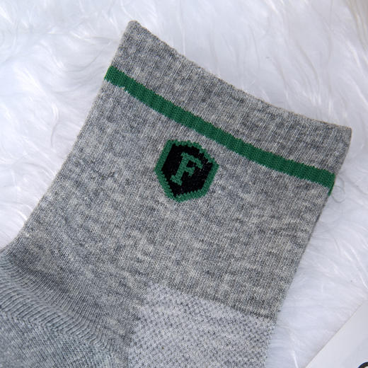 男士2024半打袜春夏长筒运动袜网面无骨精梳棉袜[2411105] 商品图2