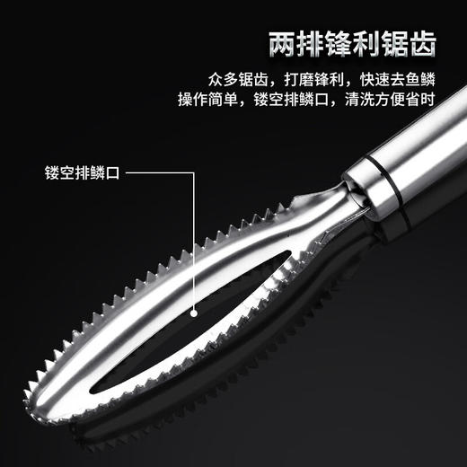 【非同款】贝印304不锈钢去鱼鳞刮鱼鳞器刮鳞器 商品图2