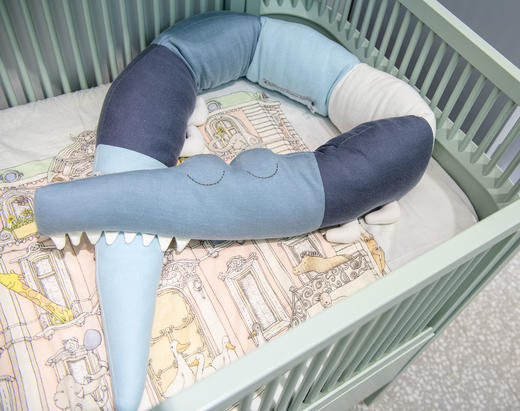 特价款-丹麦Sebra 鳄鱼抱枕 儿童抱枕 宝宝玩具 小朋友礼物-粉红色 190cm*12cm 商品图8