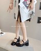 新品粗跟小清新淑女范大口小单鞋798B41511（W） 商品缩略图6