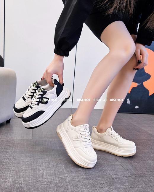 新品厚底增高百搭熊猫配色休闲板鞋762B41518（W） 商品图0