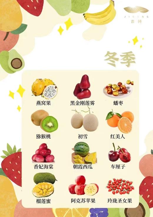 吉耕 高端水果电子卡 全年供应48箱水果 每周不重复 新鲜采摘送货上门 商品图3