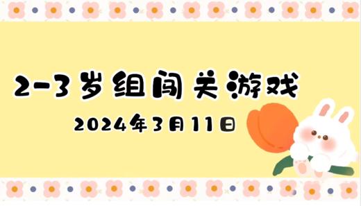 2024.3.11 2-3岁组亲子闯关游戏 商品图0