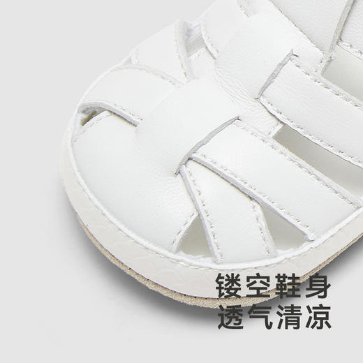 【商场同款】英氏儿童凉鞋2024春夏新款羊皮鞋宝宝步前鞋防滑 商品图1