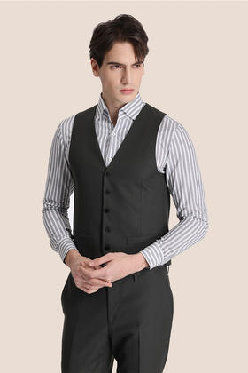 callisto绿色绵羊毛混纺马夹 ATBWV023C