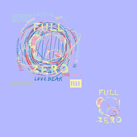 潮牌卡通彩圈小熊新款图案热转印A级过粉耐水洗胶印白墨烫画贴