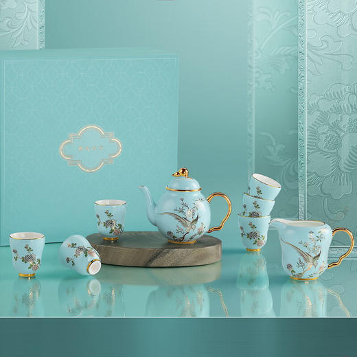 贵彬贵彬（GUIBIN)前程似锦功夫茶具茶壶公道茶漏茶杯轻奢礼盒套装 商品图0