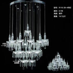 9116-24+4吊灯（运费自理）