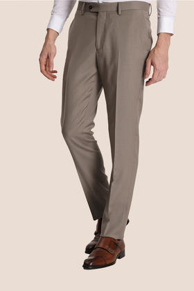 callisto咖啡色全羊毛西裤 STBWP055T