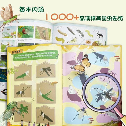 昆虫世界1000个奇趣贴纸全收藏 多规格 共两册 商品图4