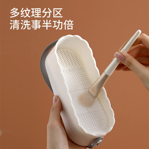 FaSoLa化妆刷清洗盒洗晾一体收纳美妆蛋粉扑清洁工具硅胶洗刷神器 商品图2
