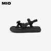 MIO米奥夏沙滩鞋中跟休闲凉鞋蓬软扭结云感厚底通勤凉鞋女M243131424 商品缩略图2