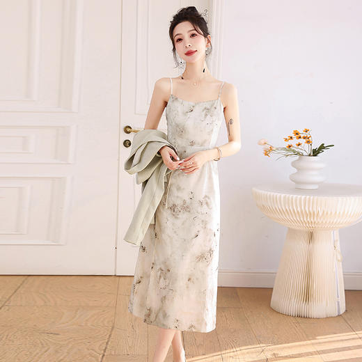 新中式盘扣小外套，吊带裙两件套HR-YWY8930 商品图8