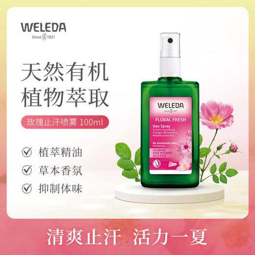 【品牌旗舰】WELEDA维蕾柑橘玫瑰身体香氛喷雾100ml 商品图2