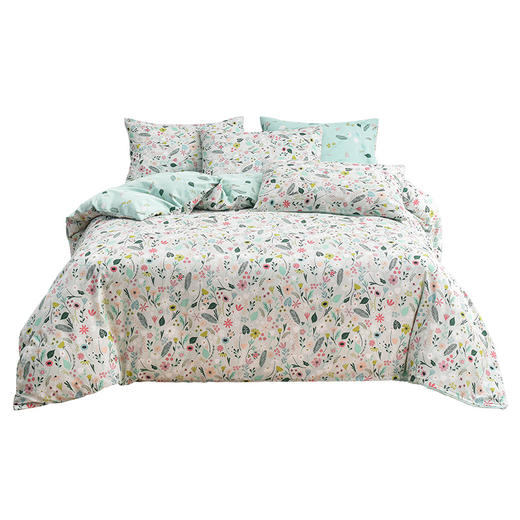 雅芳婷床笠款全棉三四件套精梳纯棉潮系列被套枕套套件专柜同款 商品图4