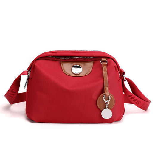 ALBB-包包女士2024新款牛津布斜挎包轻便百搭潮时尚纯色单肩包休闲小包 商品图4