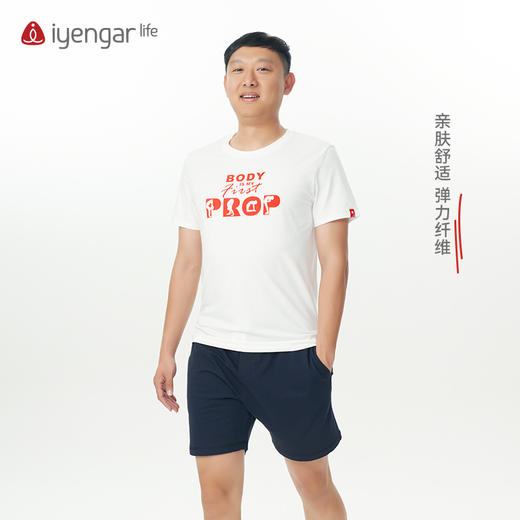 艾扬格life C3048特别纪念版瑜伽短袖男装T恤 商品图1