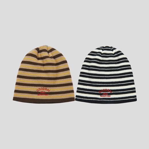 GOODBAI athletic 刺绣撞色条纹针织帽 商品图0