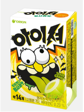 오리온 아이셔츄잉캔디청사과맛42g