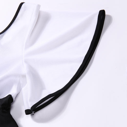 都市丽人一体式泳衣女士连体泳衣女半光涤泳布泳衣连体泳衣LS41B6 商品图5