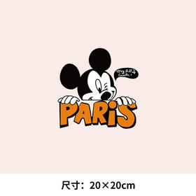 ins网红潮牌米奇T恤印花辅料衣服装饰贴热转印白墨烫画贴图案定制