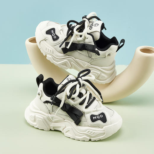 【ZY马骑顿】春款老爹鞋女童男大童运动鞋网面透气跑步 商品图0