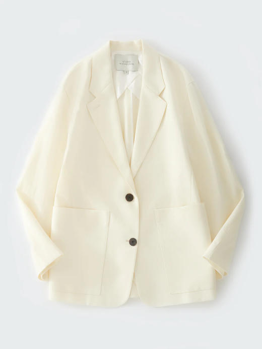 Studio Nicholson  奶白色CONDE棉质西装外套 商品图9