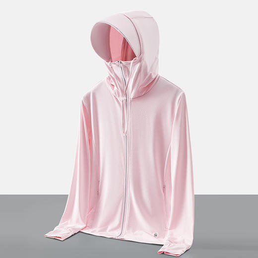 【可拆卸大帽檐防晒衣】夏季防晒衣大帽檐防紫外线女大码运动风衣男超薄冰丝弹力皮肤衣潮，面罩高度包裹可盖至鼻梁，网孔式穿戴自由呼吸。ry 商品图9