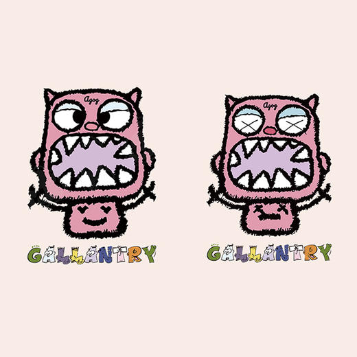 美式复古风小怪物印花图案热转印A级过粉耐水洗胶印白墨烫画 商品图0