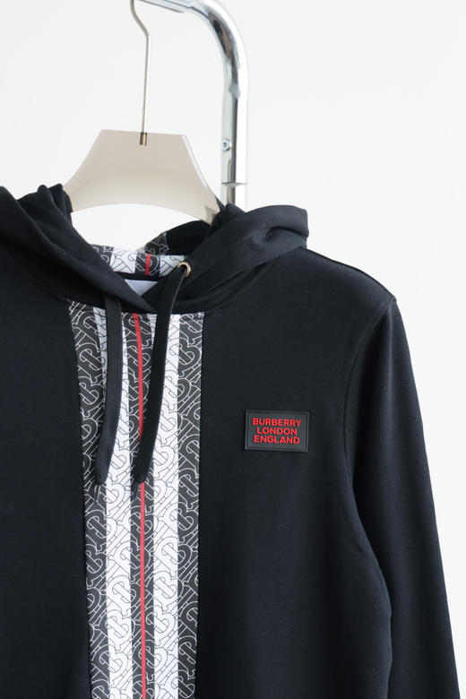 B.B 竖条 拼色毛圈连帽卫衣 WY811 商品图5