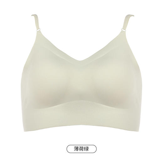 都市丽人抹胸女锦纶冰丝背心无尺码半固定杯短抹胸短抹胸无钢圈无排扣LV41A2 商品图9