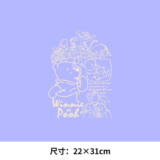 维尼和他的朋友们新款T恤卫衣图案A级过粉热转印耐水洗白墨烫画贴 商品图1
