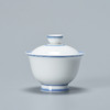 清宫盖碗白瓷二才盖碗 单个大号敬泡茶杯景德镇手绘青花功夫茶具茶碗壶承 商品缩略图0