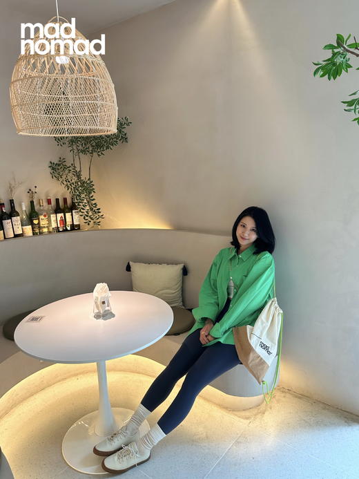 madnomad｜沙米白 Lagom vegan sneakers 素皮软木底鞋 荔枝纹 商品图5