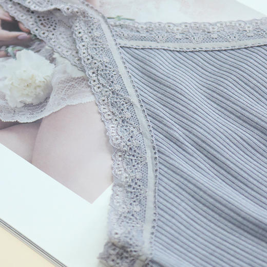 TG02S293春夏真丝螺纹打底吊带 宽松透气桑蚕丝小背心女蕾丝性感百搭 商品图3