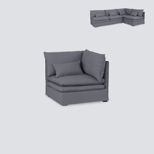 NS家居 ns furniture 软包布艺转角组合沙发NSSF-5318 商品图1