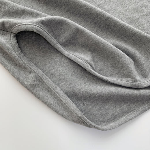 春夏【宽松大码长袖棉T恤】设计感弧形下摆 内搭上衣打底衫 商品图3