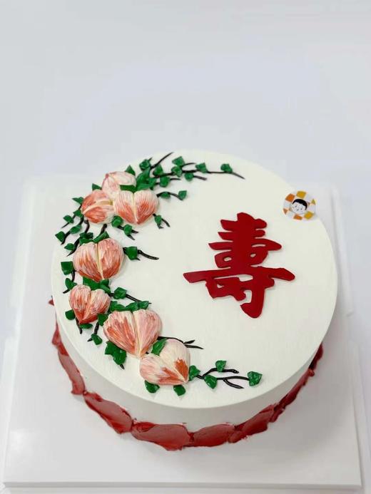 如意桃桃·祝寿款奶油蛋糕 商品图0