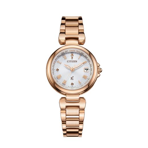 西铁城/CITIZEN优雅樱花粉色xC系列光动能电波女表EC1037-69A 商品图8