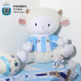 阿根廷国家队官方商品 | 小羊咩西大号玩偶 世界杯毛绒公仔