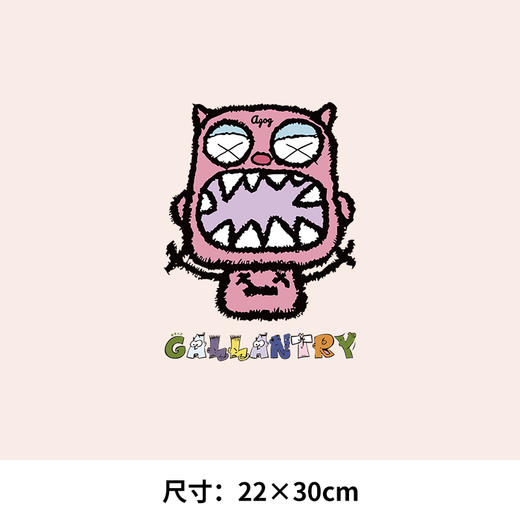 美式复古风小怪物印花图案热转印A级过粉耐水洗胶印白墨烫画 商品图1