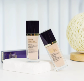 【雅诗兰黛沁水粉底液】二代粉质细腻易推开 打造自然裸感奶油肌30ml