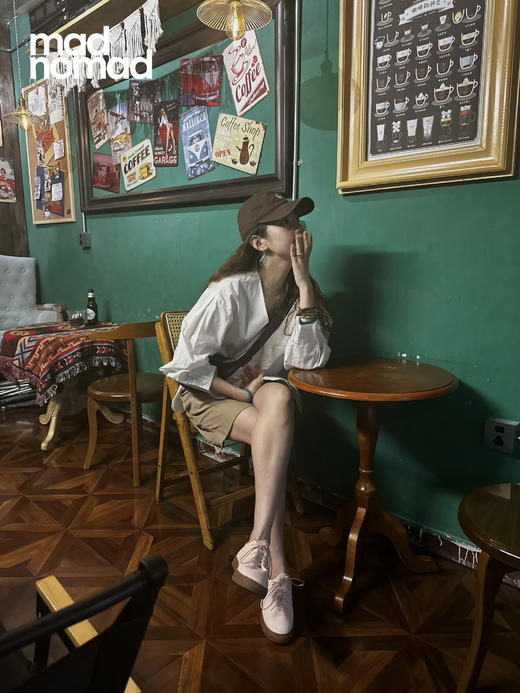 madnomad｜沙漠粉 Lagom vegan sneakers 素皮软木底鞋 商品图0