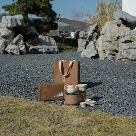 盒气有礼福如便携茶具套组一壶三杯旅行茶具中式国风陶瓷茶器 商品图8