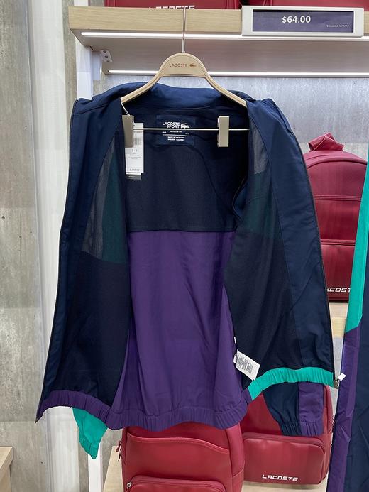 瑕疵Lacoste/法国鳄鱼 男士拼色大鳄鱼印花运动外套WH9442 只有上衣 商品图2