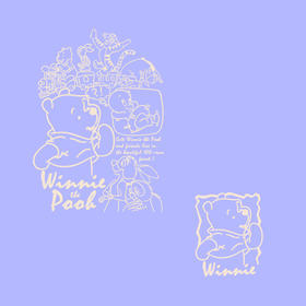 维尼和他的朋友们新款T恤卫衣图案A级过粉热转印耐水洗白墨烫画贴