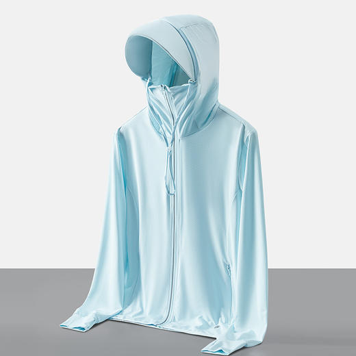 【可拆卸大帽檐防晒衣】夏季防晒衣大帽檐防紫外线女大码运动风衣男超薄冰丝弹力皮肤衣潮，面罩高度包裹可盖至鼻梁，网孔式穿戴自由呼吸。ry 商品图10